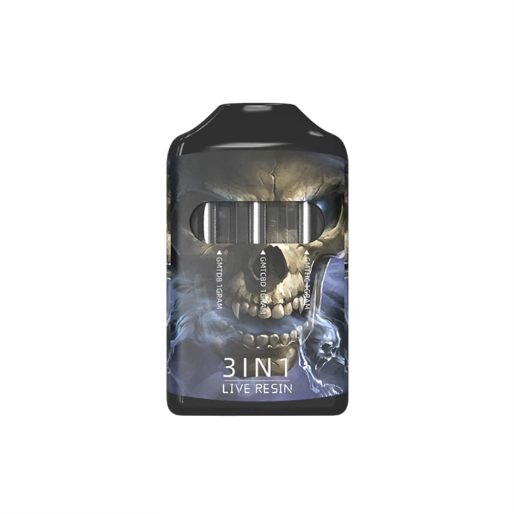 3-in-1 vienreizējās lietošanas vape ar nospiešanas pogu