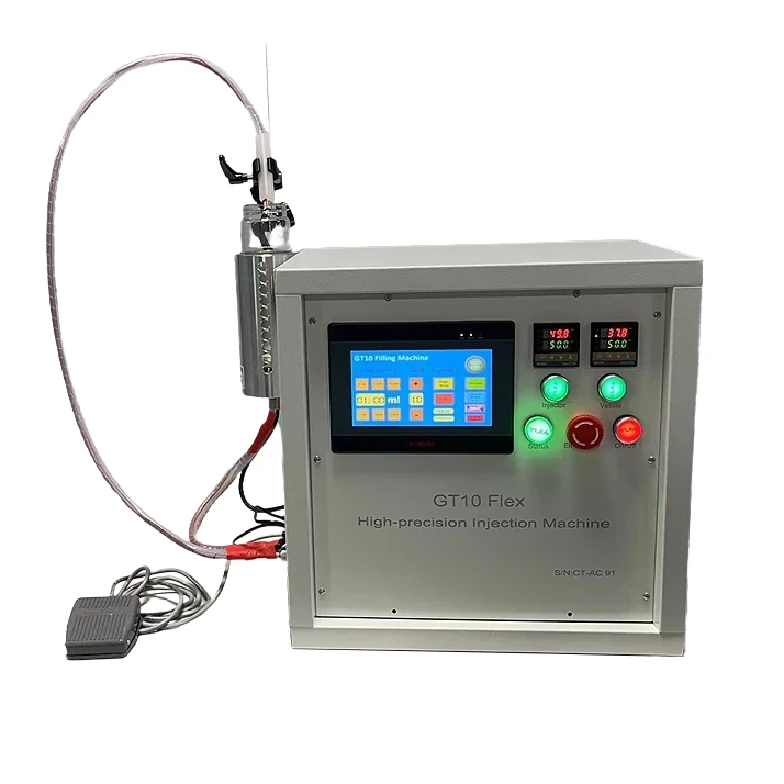 Semi Automatic 510 Thick Oil Vape Cartridge Filler 1ml CBD Liquid Heating Empty Distillate Cart Filling Machine Cartridge Pod Juice Oil Filling Machine